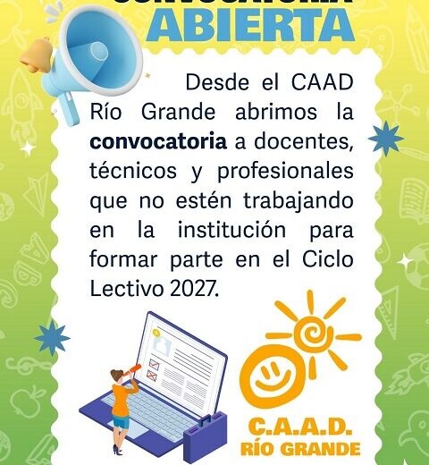 Convocatoria para el ciclo lectivo 2027