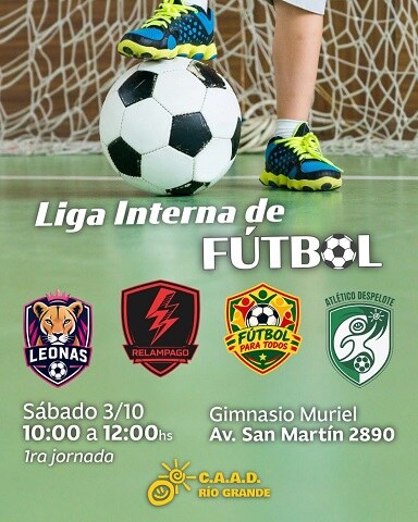 1ra jornada de la Liga Interna de FÚTBOL del CAAD